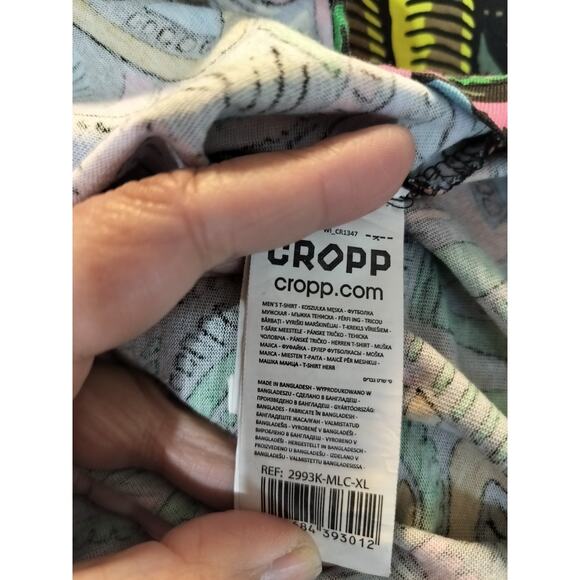 M768) Cropp Men's Multicolor Pop Art Graphic Print Short Sleeve Tee XL - Picture 7 of 10